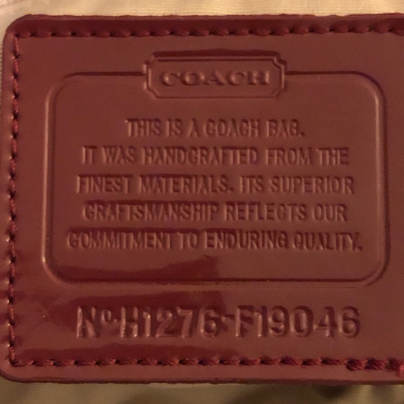 💖Coach Magenta & Tan Signature Handbag💖 - Picture 4 of 8